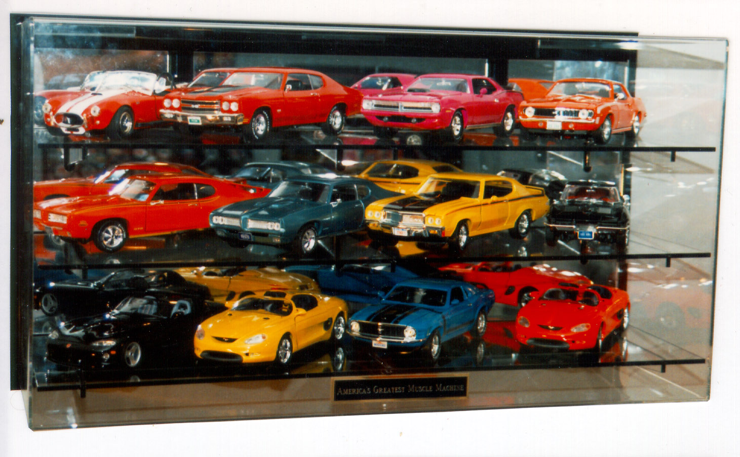 Example of a display case to hold model cars